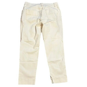 Eileen Fisher Cream Trousers Size Small Pull On Straight Leg Casual Classic